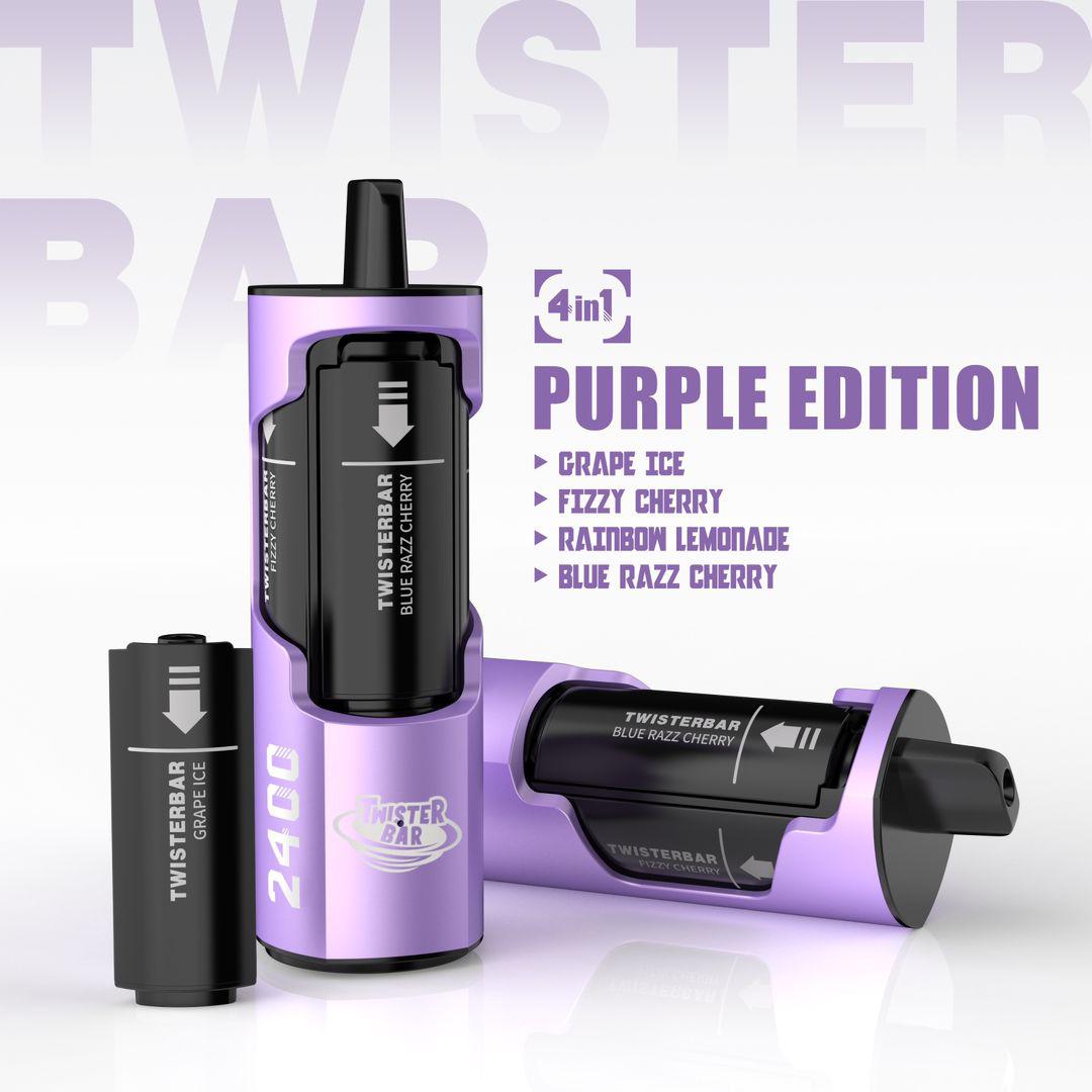 Shop 4 in 1 Twister Bar 2400 Puffs Disposable Vape Pod Kit (Box of 5) - Best Vape Supplier Shop 4 in 1 Twister Bar 2400 Puffs Disposable Vape Pod Kit (Box of 5) - Best Vape Supplier