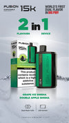 Fusion 15k Puffs 2 in 1 Disposable Vape Pod Kit Box of 10 - Fusion 15k Puffs 2 in 1 Disposable Vape Pod Kit Box of 5 - Vape Wholesale Mcr - Best Vape Supplier