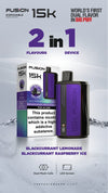 Fusion 15k Puffs 2 in 1 Disposable Vape Pod Kit Box of 10 - Fusion 15k Puffs 2 in 1 Disposable Vape Pod Kit Box of 5 - Vape Wholesale Mcr - Best Vape Supplier