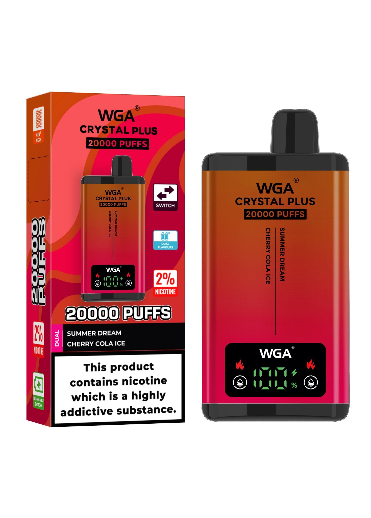 INTRODUCTION Vape Gang Kraze HD Mega 20K Disposable Vape: Cherry Blast G Ice (20mL) | 180 Smoke Gang Mega INTRODUCTION Vape Gang Kraze HD Mega 20K Disposable Vape: Cherry Blast G Ice (20mL) | 180 Smoke Gang Mega